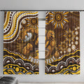 Personalized Hawthorn Hawks AFL Mascot Window Curtain Aboriginal Dot Art - Dreamtime Football Mascot