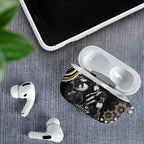 Personalized Collingwood Magpies Football AirPods Case Aboriginal Dot Art - Dreamtime Football Mascot