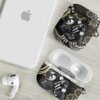 Personalized Collingwood Magpies Football AirPods Case Aboriginal Dot Art - Dreamtime Football Mascot
