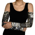 Personalized Collingwood Magpies Football Arm Sleeves Aboriginal Dot Art - Dreamtime Football Mascot