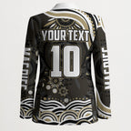 Personalized Collingwood Magpies Football Blazer Aboriginal Dot Art - Dreamtime Football Mascot