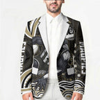 Personalized Collingwood Magpies Football Blazer Aboriginal Dot Art - Dreamtime Football Mascot