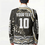 Personalized Collingwood Magpies Football Blazer Aboriginal Dot Art - Dreamtime Football Mascot