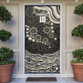 Personalized Collingwood Magpies Football Door Cover Aboriginal Dot Art - Dreamtime Football Mascot