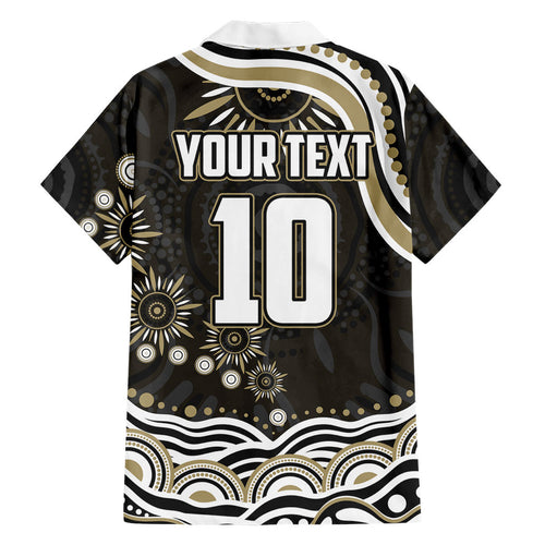 Personalized Collingwood Magpies Football Hawaiian Shirt Aboriginal Dot Art - Dreamtime Football Mascot