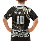 Personalized Collingwood Magpies Football Hawaiian Shirt Aboriginal Dot Art - Dreamtime Football Mascot