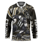 Personalized Collingwood Magpies Football Hockey Jersey Aboriginal Dot Art - Dreamtime Football Mascot