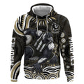 Personalized Collingwood Magpies Football Hoodie Aboriginal Dot Art - Dreamtime Football Mascot