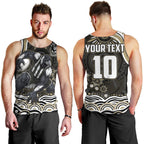 Personalized Collingwood Magpies Football Men Tank Top Aboriginal Dot Art - Dreamtime Football Mascot