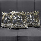 Personalized Collingwood Magpies Football Pillow Cover Aboriginal Dot Art - Dreamtime Football Mascot