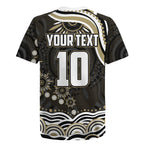 Personalized Collingwood Magpies Football Rugby Jersey Aboriginal Dot Art - Dreamtime Football Mascot