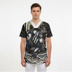 Personalized Collingwood Magpies Football Scrub Top Aboriginal Dot Art - Dreamtime Football Mascot