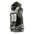 Personalized Collingwood Magpies Football Sleeveless Hoodie Aboriginal Dot Art - Dreamtime Football Mascot