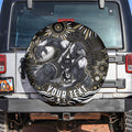 Personalized Collingwood Magpies Football Spare Tire Cover Aboriginal Dot Art - Dreamtime Football Mascot