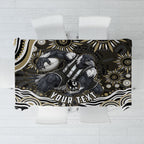 Personalized Collingwood Magpies Football Tablecloth Aboriginal Dot Art - Dreamtime Football Mascot