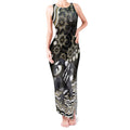 Personalized Collingwood Magpies Football Tank Maxi Dress Aboriginal Dot Art - Dreamtime Football Mascot