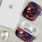 Personalized Melbourne Demons Mascot AirPods Case Aboriginal Dot Art - Dreamtime Football Mascot