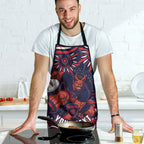 Personalized Melbourne Demons Mascot Apron Aboriginal Dot Art - Dreamtime Football Mascot