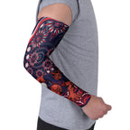 Personalized Melbourne Demons Mascot Arm Sleeves Aboriginal Dot Art - Dreamtime Football Mascot