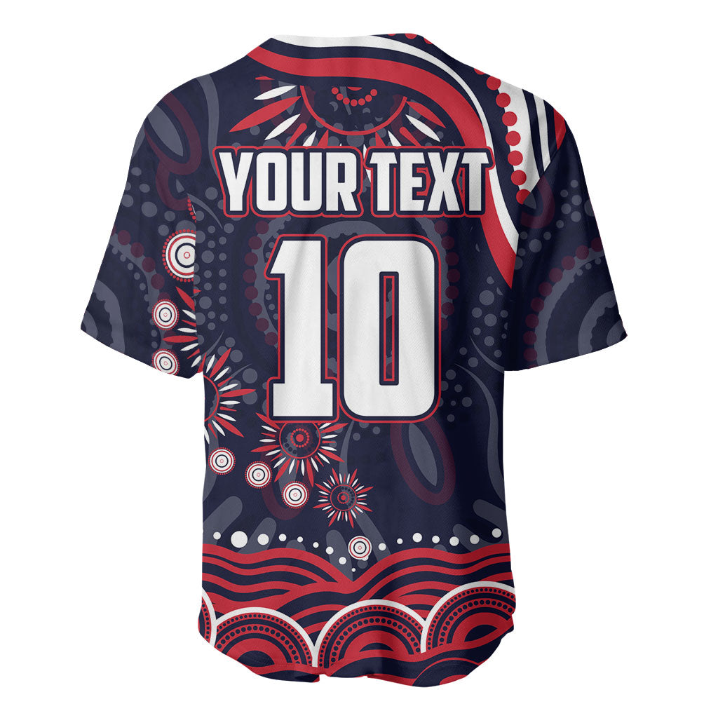 Personalized Melbourne Demons Mascot Baseball Jersey Aboriginal Dot Art - Dreamtime Football Mascot