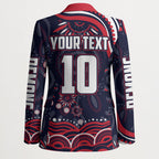 Personalized Melbourne Demons Mascot Blazer Aboriginal Dot Art - Dreamtime Football Mascot