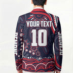 Personalized Melbourne Demons Mascot Blazer Aboriginal Dot Art - Dreamtime Football Mascot