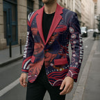 Personalized Melbourne Demons Mascot Blazer Aboriginal Dot Art - Dreamtime Football Mascot
