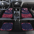Personalized Melbourne Demons Mascot Car Mats Aboriginal Dot Art - Dreamtime Football Mascot