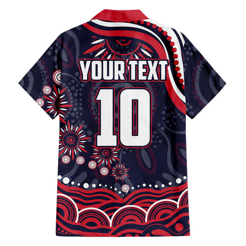 Personalized Melbourne Demons Mascot Hawaiian Shirt Aboriginal Dot Art - Dreamtime Football Mascot