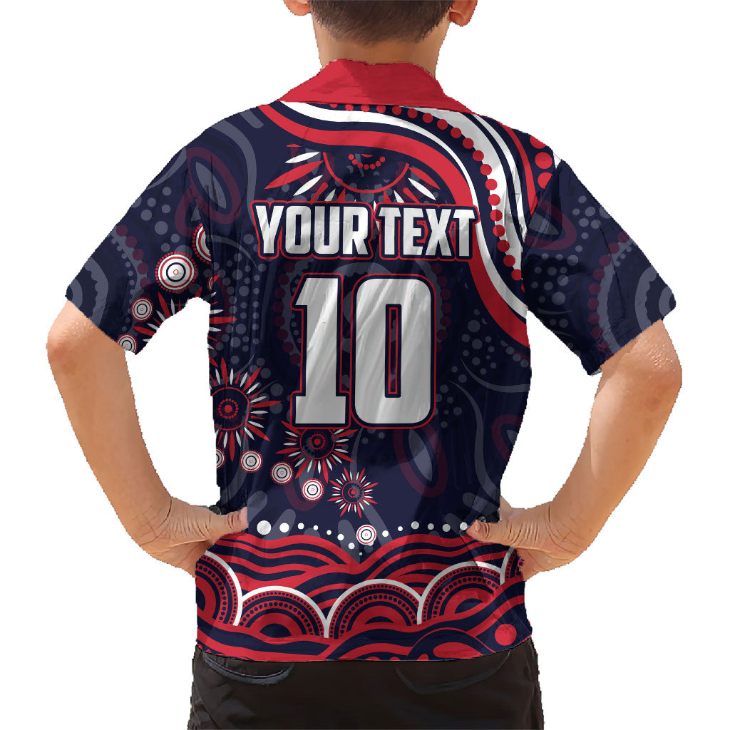 Personalized Melbourne Demons Mascot Hawaiian Shirt Aboriginal Dot Art - Dreamtime Football Mascot