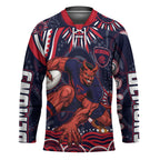 Personalized Melbourne Demons Mascot Hockey Jersey Aboriginal Dot Art - Dreamtime Football Mascot