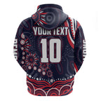 Personalized Melbourne Demons Mascot Hoodie Aboriginal Dot Art - Dreamtime Football Mascot