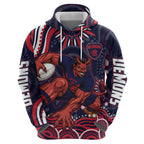 Personalized Melbourne Demons Mascot Hoodie Aboriginal Dot Art - Dreamtime Football Mascot