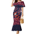 Personalized Melbourne Demons Mascot Mermaid Dress Aboriginal Dot Art - Dreamtime Football Mascot