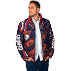 Personalized Melbourne Demons Mascot Padded Jacket Aboriginal Dot Art - Dreamtime Football Mascot