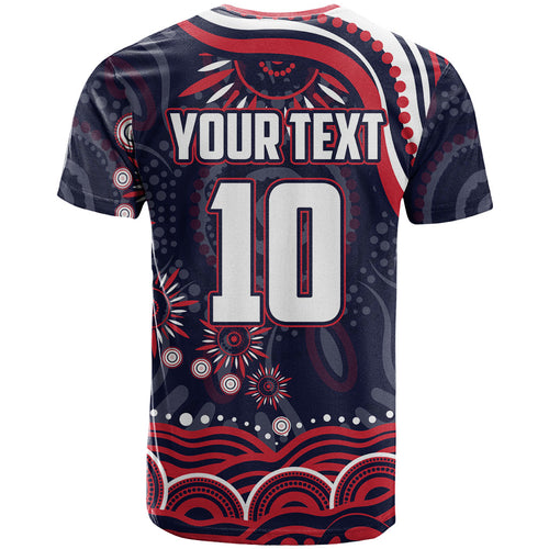 Personalized Melbourne Demons Mascot T Shirt Aboriginal Dot Art - Dreamtime Football Mascot