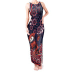 Personalized Melbourne Demons Mascot Tank Maxi Dress Aboriginal Dot Art - Dreamtime Football Mascot