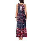 Personalized Melbourne Demons Mascot Tank Maxi Dress Aboriginal Dot Art - Dreamtime Football Mascot