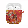 Personalized Gold Coast Suns Mascot AirPods Case Aboriginal Dot Art - Dreamtime Football Mascot