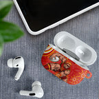 Personalized Gold Coast Suns Mascot AirPods Case Aboriginal Dot Art - Dreamtime Football Mascot