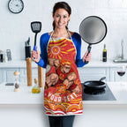 Personalized Gold Coast Suns Mascot Apron Aboriginal Dot Art - Dreamtime Football Mascot