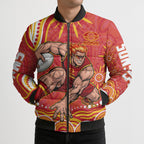 Personalized Gold Coast Suns Mascot Bomber Puffer Jacket Aboriginal Dot Art - Dreamtime Football Mascot