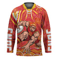 Personalized Gold Coast Suns Mascot Hockey Jersey Aboriginal Dot Art - Dreamtime Football Mascot