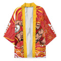 Personalized Gold Coast Suns Mascot Kimono Aboriginal Dot Art - Dreamtime Football Mascot