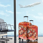 Personalized Gold Coast Suns Mascot Luggage Cover Aboriginal Dot Art - Dreamtime Football Mascot