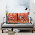Personalized Gold Coast Suns Mascot Pillow Cover Aboriginal Dot Art - Dreamtime Football Mascot