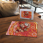 Personalized Gold Coast Suns Mascot Puzzle Aboriginal Dot Art - Dreamtime Football Mascot