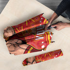 Personalized Gold Coast Suns Mascot Umbrella Aboriginal Dot Art - Dreamtime Football Mascot