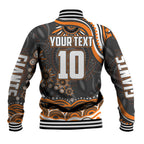 Personalized GWS Giants Rugby Baseball Jacket Aboriginal Dot Art - Dreamtime Football Mascot