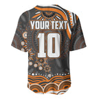 Personalized GWS Giants Rugby Baseball Jersey Aboriginal Dot Art - Dreamtime Football Mascot